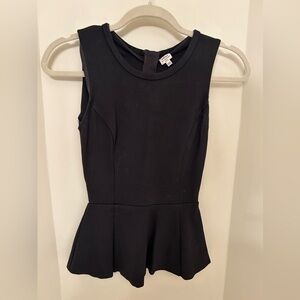 Wilfred Black Peplum Top